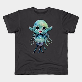 Cute Sea Alien Monster Kids T-Shirt